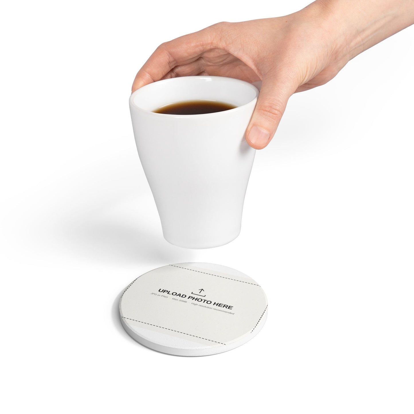 Flipped Off Co. Signature Ceramic Coaster - Fully Customizable