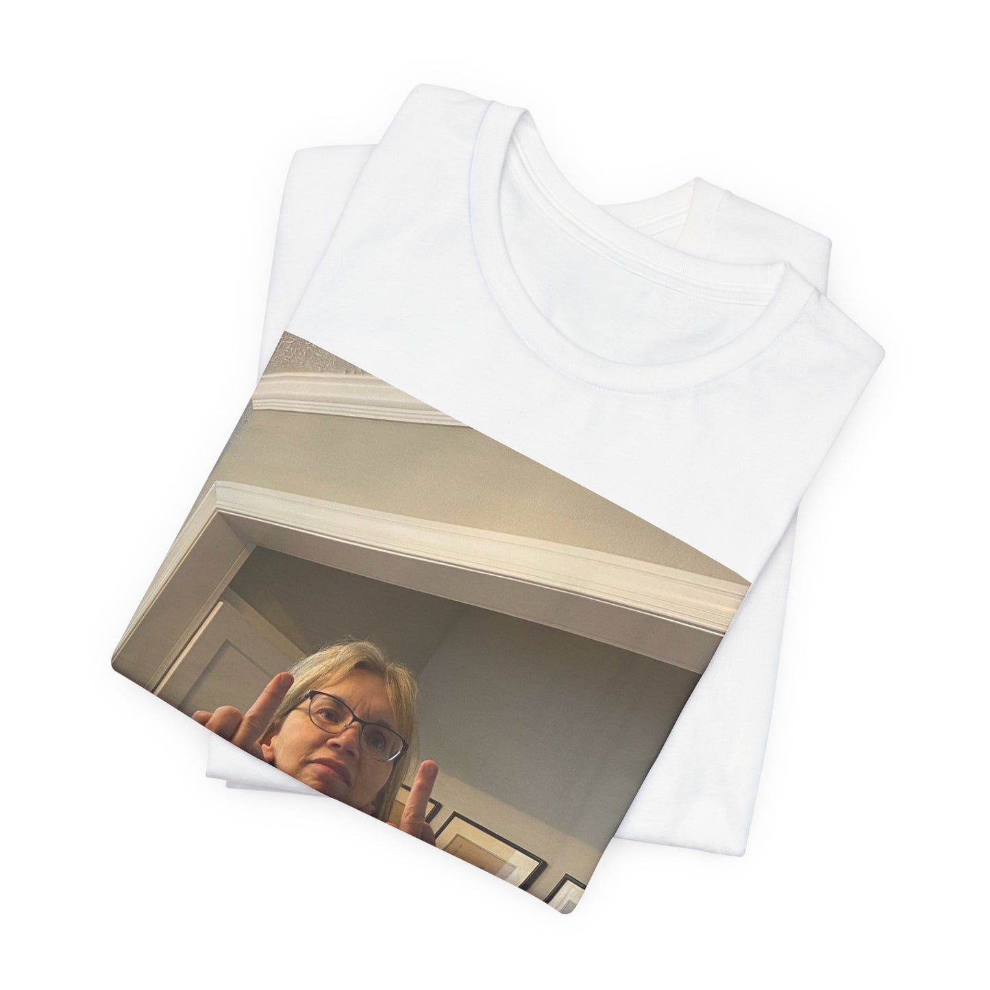 Custom Flip-Off Tee — Upload Your Own Photo